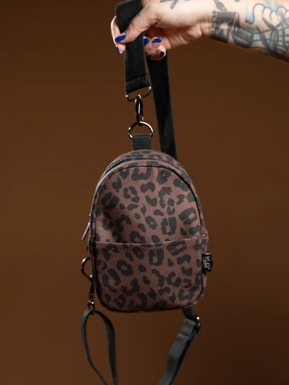 Leopard canvas bag - brand Girrlscout Tomboy Butterfly (crossbody & backpack)